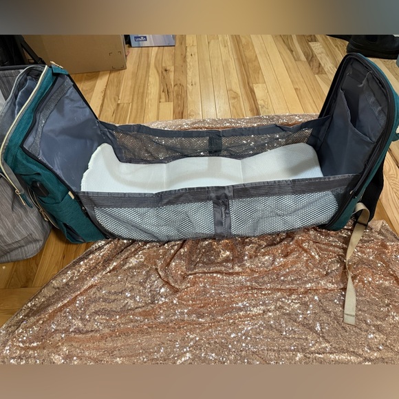 Lands Teal Travel Diaper Bag Backpack - Picture 7 of 7